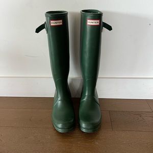 Hunter Tall Rain Boots Green